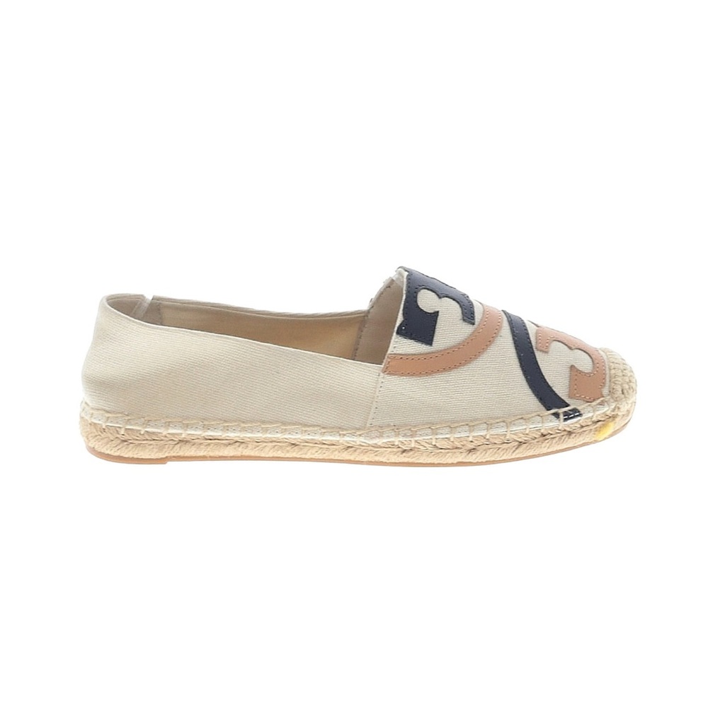 Tory Burch Cream and Tan Espadrilles. Excellent condition. Never worn